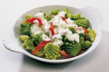 Romanesco mit Krutersauce - fr 4 Personen