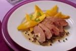 Entenbrust mit Mango  - in feiner Cremesauce 