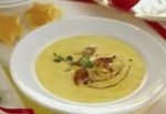 Maisschaumsuppe mit Balsamicoschalotten  - feine Vorspeise